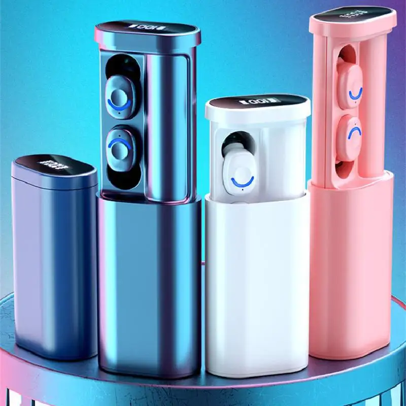 

Fone Bluetooth TWS 5.2With Microphone Earphones 2200mAh Charging Box Wireless Headphone 9D Stereo Waterproof Earbuds Headsets