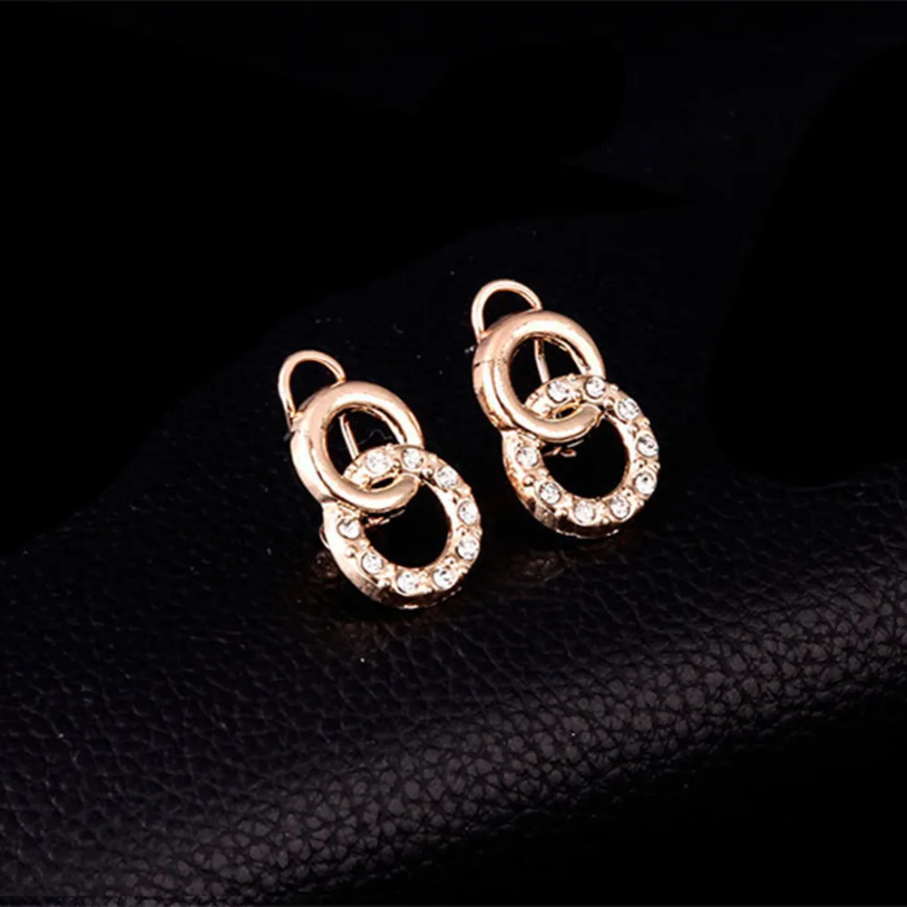 Комплект ювелирных изделий для женщин комплект из серег и браслета кольца стразы