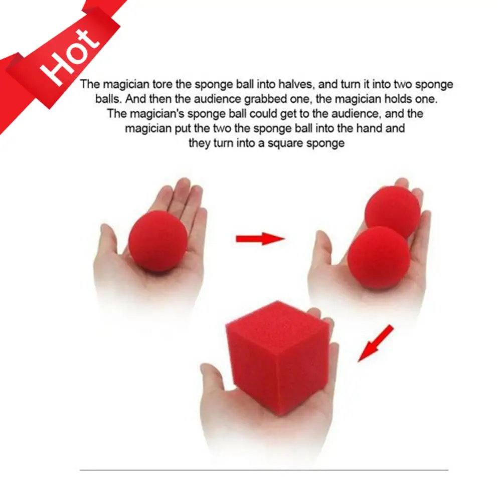 1 блок/куб 2 губчатых шара набор реквизит для фокусов магическое шоу Классическая