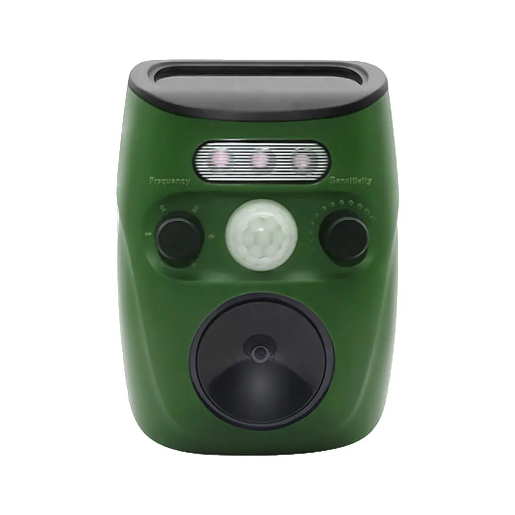 Отпугиватель животных Солнечный ультразвуковой светодиодный вспышка котов