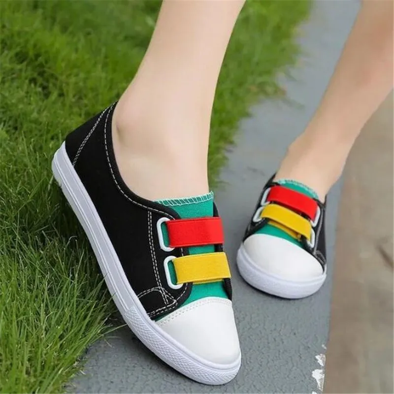 

Large size sports women's shoes 2021 new fashion bottom women canvas shoes breathable casual womens platform sneakers loafers