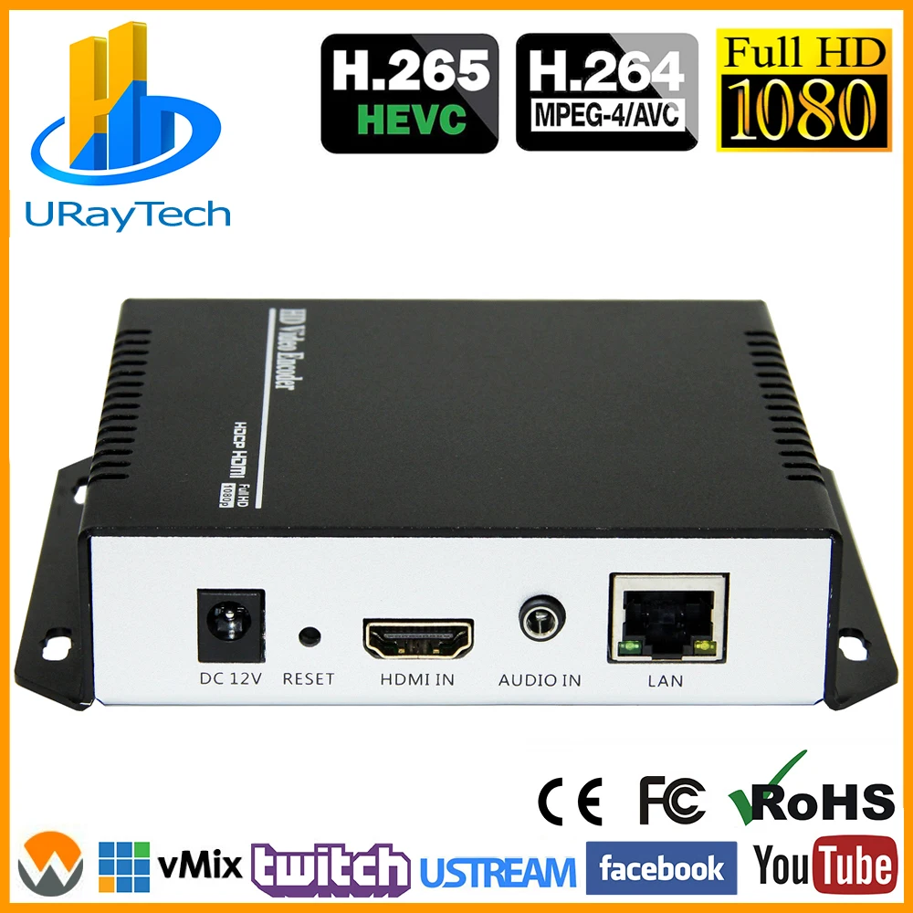 Кодировщик HEVC MPEG4 HDMI IP для прямой трансляции видео кодировщик H.264 RTMP IPTV H.265 с HLS HTTP
