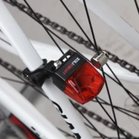 waterproof led cycling light bike tail light no battery magnetic self powered bicycle rear light no charge easy to install