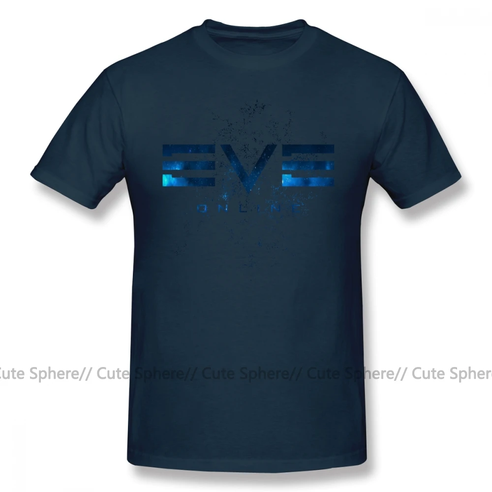 Eve Online футболка уличная Мужская футболка 6xl с потрясающим принтом 100 хлопок футболка с коротким рукавом - Цвет: Navy Blue
