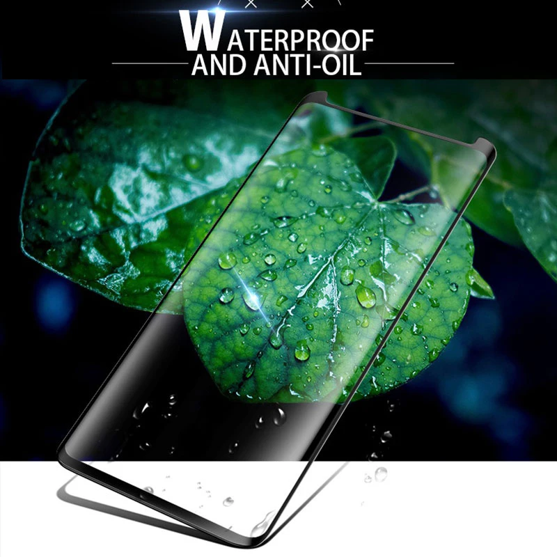 Закаленное стекло с полным клеем 9H для Samsung Galaxy Note 9 8 S9 S8 Plus S8Plus S9Plus 5D изогнутый