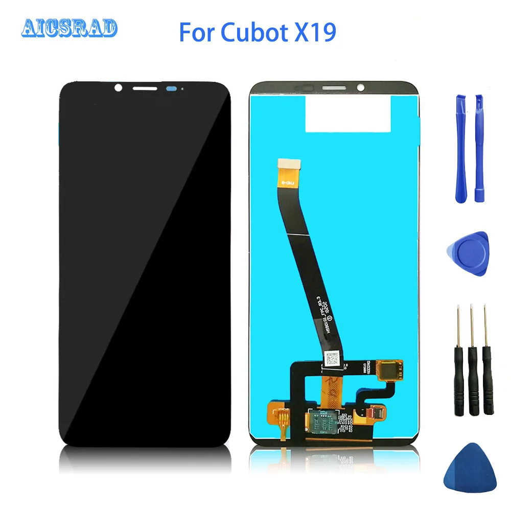 5 93 дюймов CUBOT X19 ЖК дисплей Дисплей + кодирующий преобразователь сенсорного