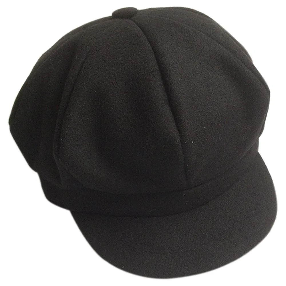 Детский светлый берет головной убор восьмиугольный шапка в стиле ретро детская