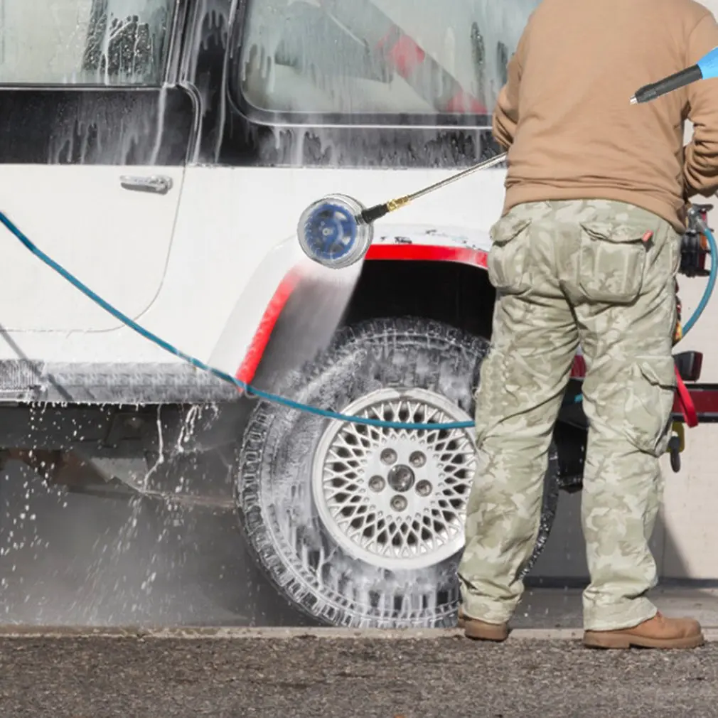 

Car Wash Water Flow Brush Portable Car Washer Automatic Rotating Brush Auto Clean Tools Professional Washing Brush