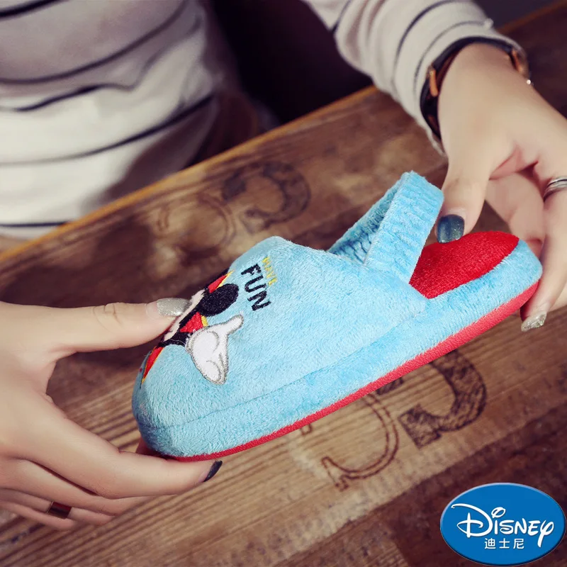 Disney новое зимнее детское симпатичное нижнее белье с Микки Маусом тапочки из