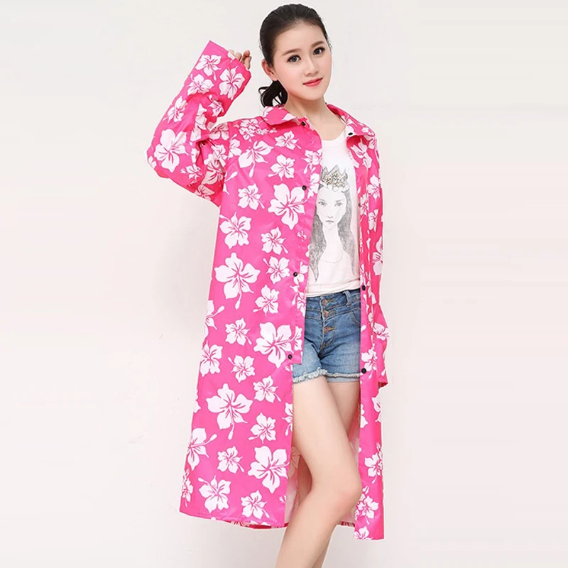 Модный комбинезон плащ с капюшоном женское длинное водонепроницаемое и прочное