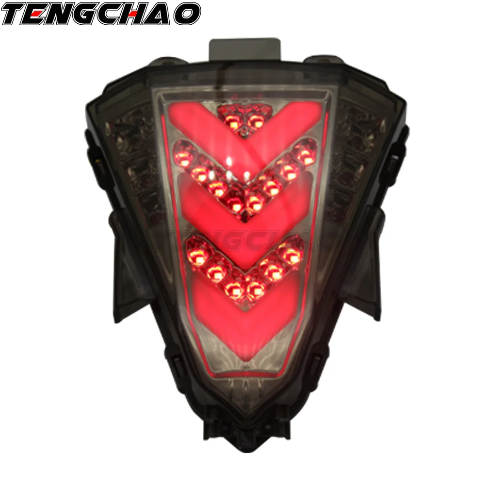 Motorcycle taillights LED lights colorful brake lights turn signal flash For Yamaha R15 R 15 2013 parking lights
