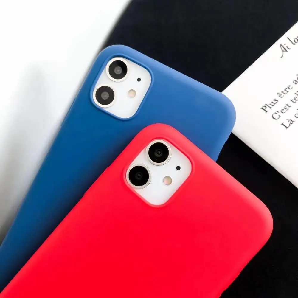 Цветные Чехлы Macron для iPhone 11 Pro X Xr Xs Max мягкий жидкий ТПУ резиновый чехол телефона 6