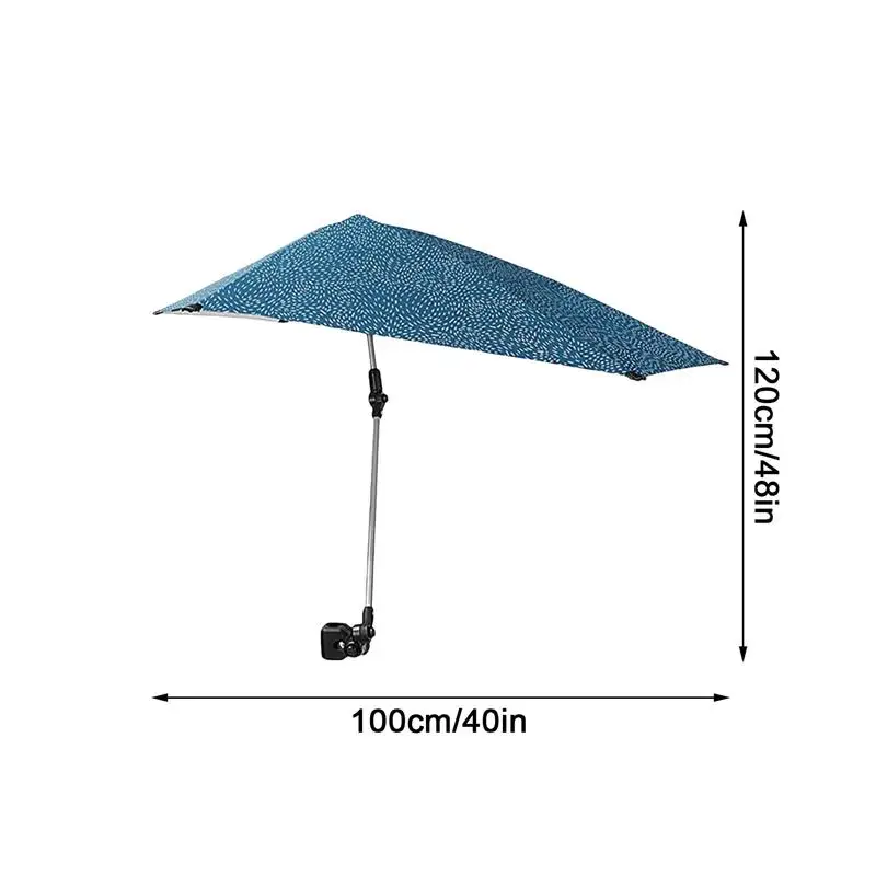 

Adjustable Beach Shelters Fishing Chair Umbrella Outdoor Umbrella Suitable for Golf Cart Sunshade Bleacher for Chair Stroller