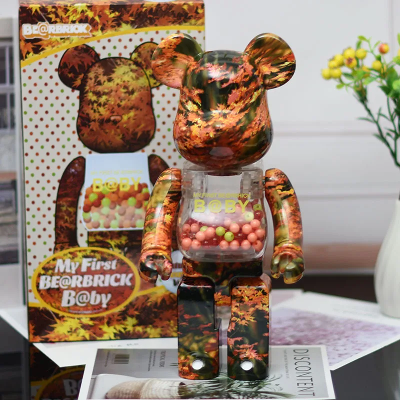 

Новинка 400 г., ограничение 28 см, уличное искусство Bearbrick, украшение в виде медвежьего орнамента из АБС-пластика, аксессуары, рождественский по...