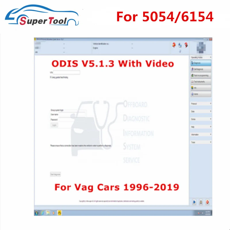 ODIS V5.1.3 программное обеспечение для 5054A 5054 и 6154 OBD2 диагностический сканер ODIS 4.4.10 имеет больше лицензии, чем ODIS4.3.3
