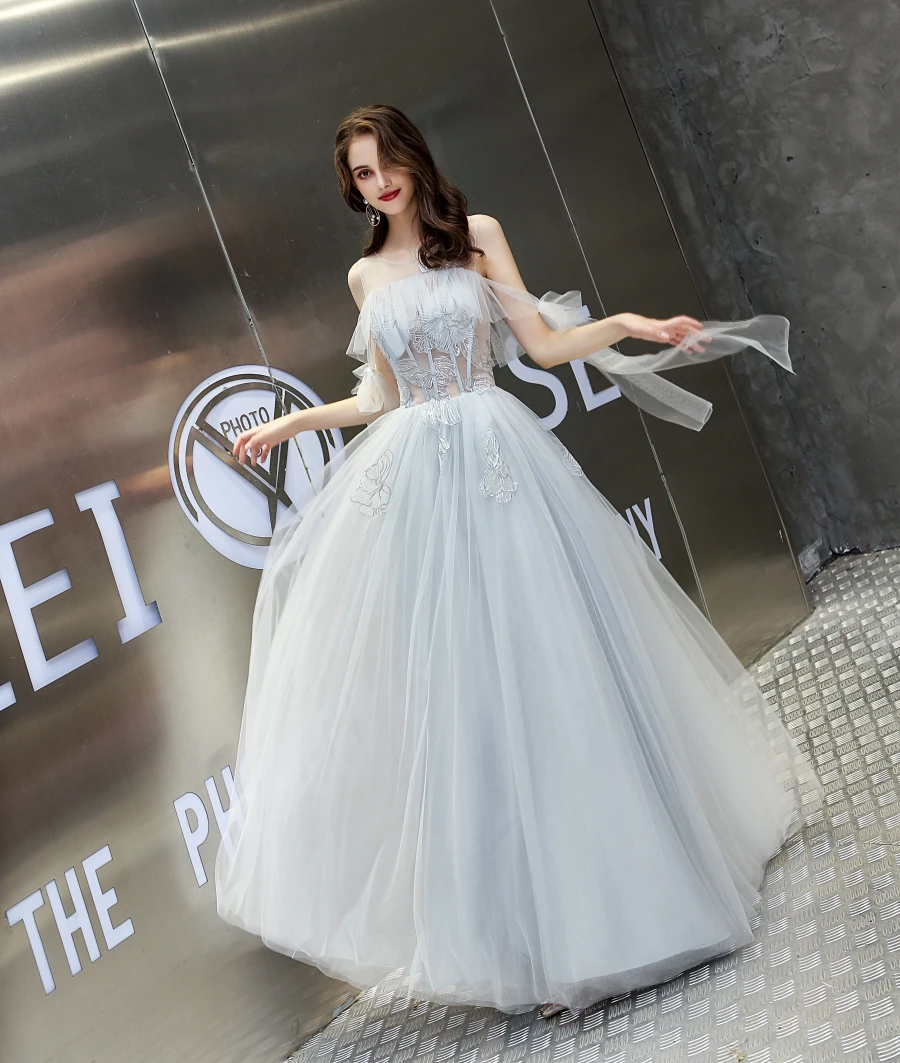 A-Line Украшение в Пол Вечерние платья на шнуровке элегантные вечерние с