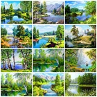 EverShine Алмазная живопись весна вышивка крестиком Алмазная мозаика дерево бисером вышивка пейзаж рукоделие картина стразы