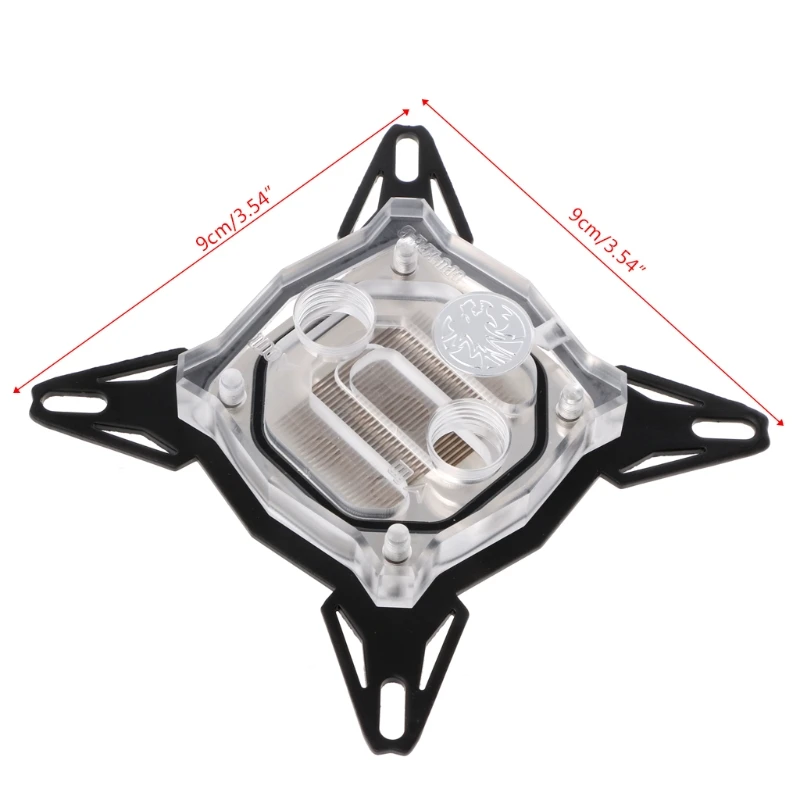 Блок водяного охлаждения ПК с внутренним каналом основания G1/4 &quotдля процессора