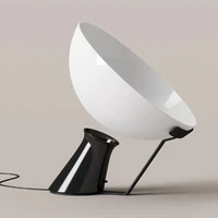 postmodern acrylic black table lamp designer creative radar desk lamps for bedroom living room exhibition hall decor led lights