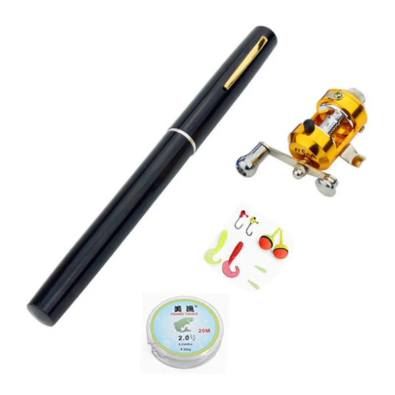 Карманная портативная телескопическая мини рыболовная удочка в форме ручки