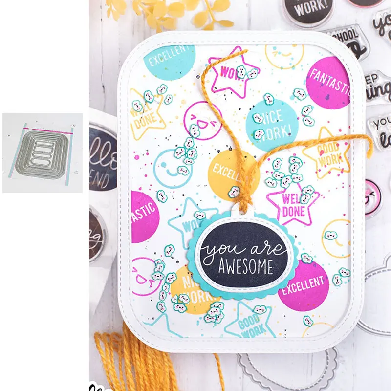 

Rectangle Imperial Rectangle Metal Cutting Dies New Arrival 2021 Diy Molds Scrapbooking Paper Make Albums Crafts Template