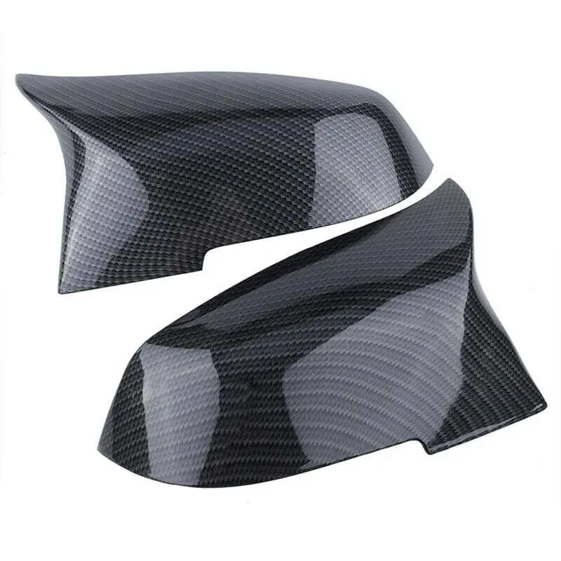 

1Pair Rearview Side Mirror Cover Cap For BMW F30 F31 F34 2012-2018 Gloss Black/Carbon Fiber Wing Rear View Mirror Case Cover