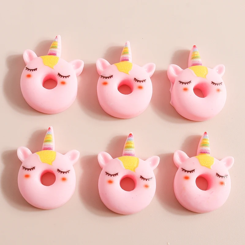 10 шт. микс Мини Милая еда десерт пончик торт с плоским основанием кабошон