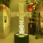 Библия пс стихотворение христианский крест светодиодный ночной Светильник для Декор с церковью подарок для христиане Спальня настольная лампа Крест Иисуса