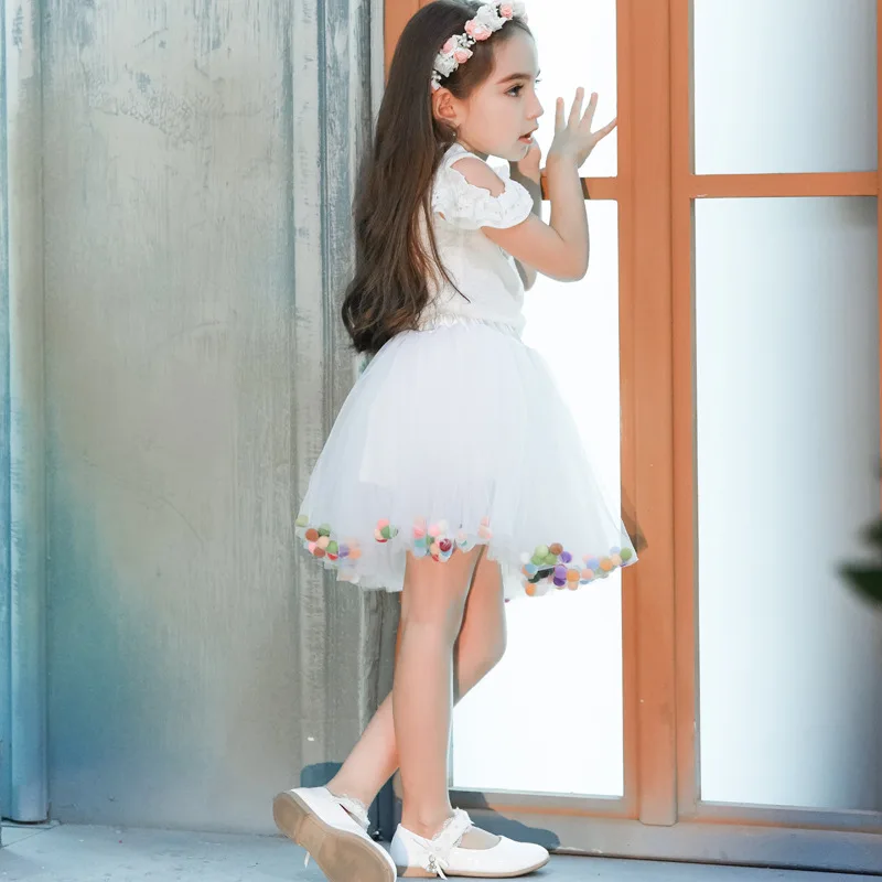 Летняя многослойная фатиновая юбка-пачка для малышей Детская одежда принцессы с