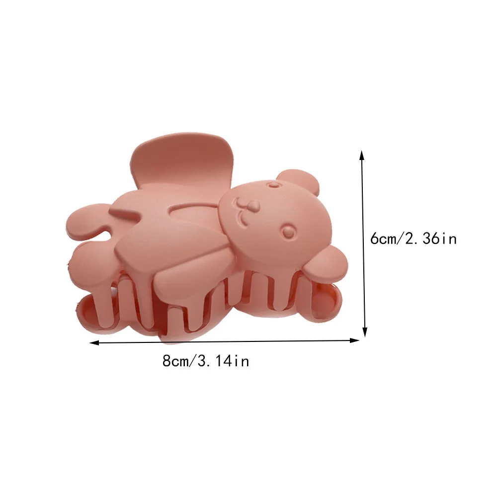 

2021 Fashion New Candy Color Love Bear Hair Clip For Women Girls Cartoon Hairpin Lovely Sweet Hair Claw Hair Accessories