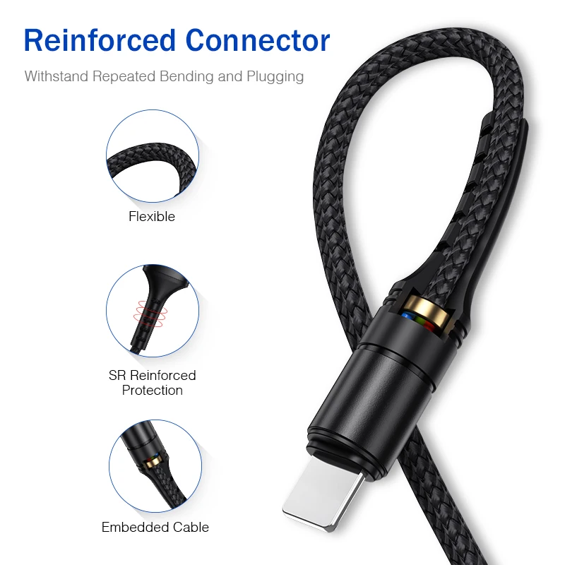 YKZ кабель для мобильного телефона 3 в 1 Micro USB кабель usb type-C кабель для зарядки для samsung Xiaomi huawei USB шнур для освещения