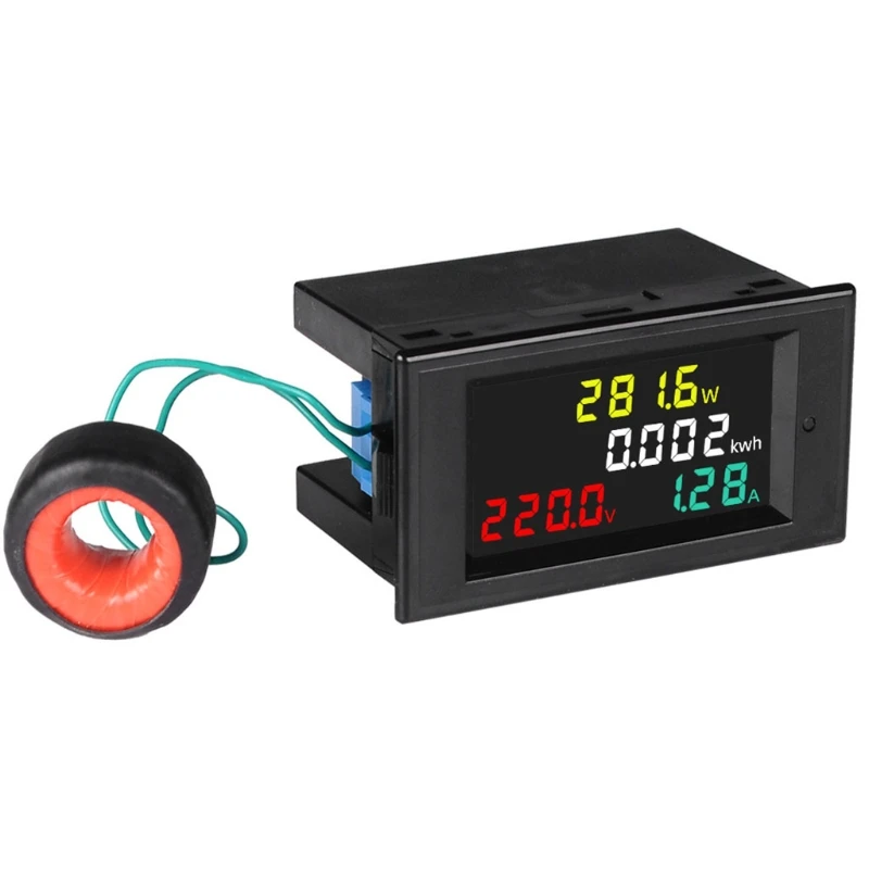 

AC80-300V/AC300-450V 100A LCD Digital Display Voltmeter Electric Energy Meter