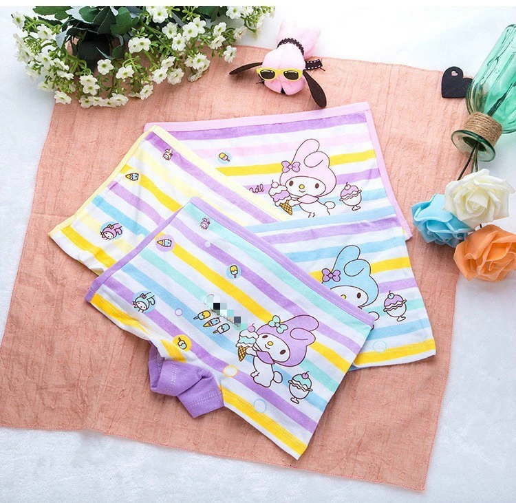 4 шт./партия детское хлопковое нижнее белье для девочек с мультяшным принтом