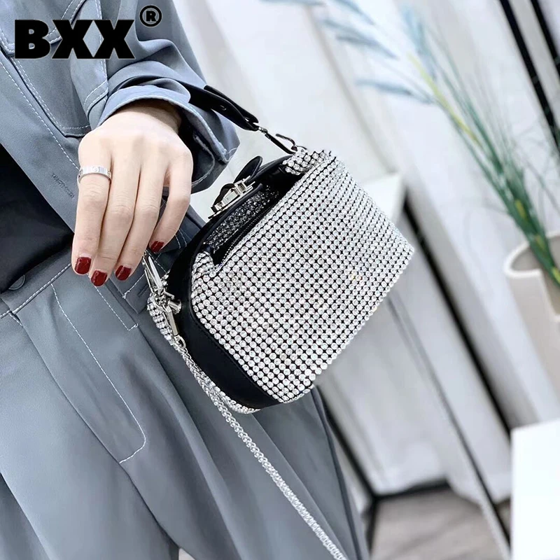 

[BXX] Woman New Brand Mini Luxury Designer Diamond Handbag Personality All-match Crossbody Shoulder Bag Fashion Tide 2021 GF0677