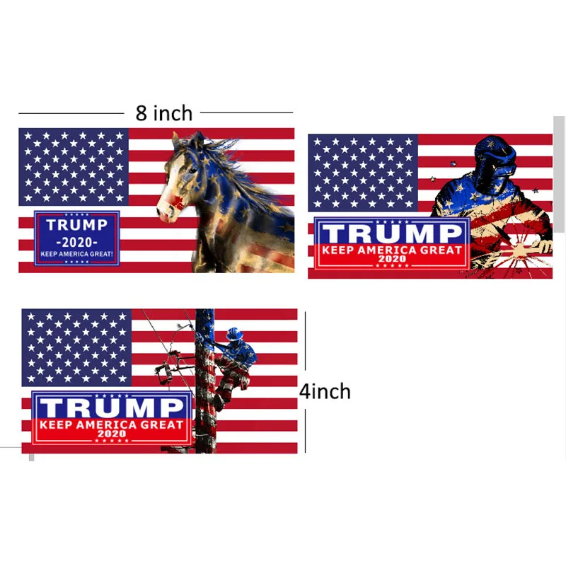 2020 американский президент Дональд Трамп стикер s высечка автомобиля Бампер Окно