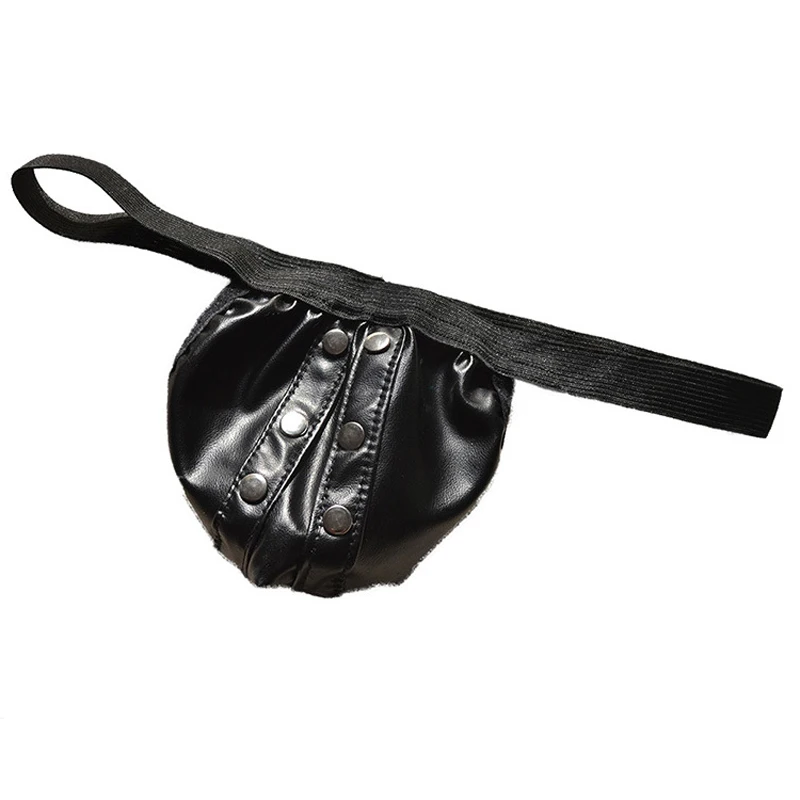 Соблазнительное Мужское нижнее белье пикантные Трусы из искусственной кожи в