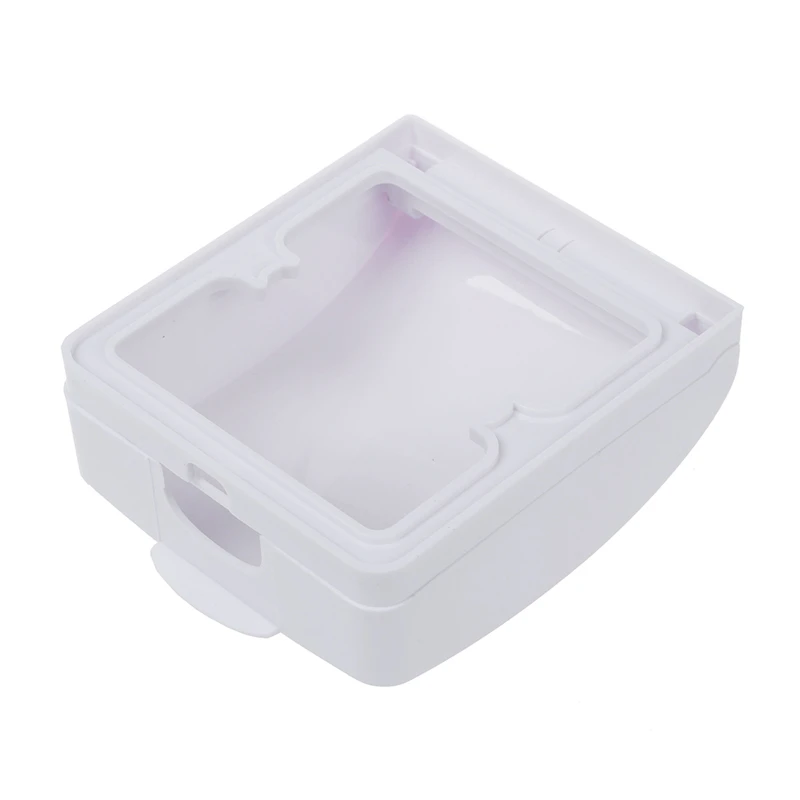 Настенный защитный чехол для ванной комнаты с откидной крышкой белый