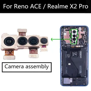 For Realme X2 PRO Rear-facing Front Back Camera Main Facing Camera
Module Flex Cable Replacement Spare Parts For OPPO Reno ACE
