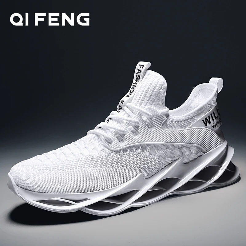 2021 Новая модная спортивная обувь для бега мужские летние сетчатые кроссовки