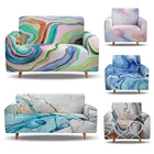 Чехол для дивана L-образный, эластичный чехол для 1234-местного дивана, под мрамор, покрывало на диван