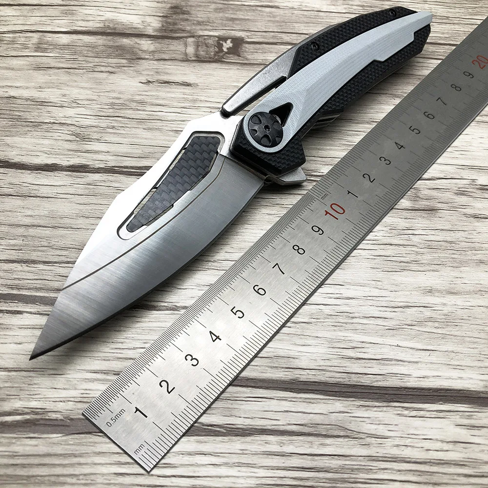 Складной тактический нож BJL ZT0999 D2 из стали и углеродного волокна