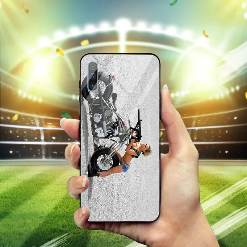 Мода для девочек летний пистолеты чехол телефона из закаленного стекла Samsung Galaxy J4