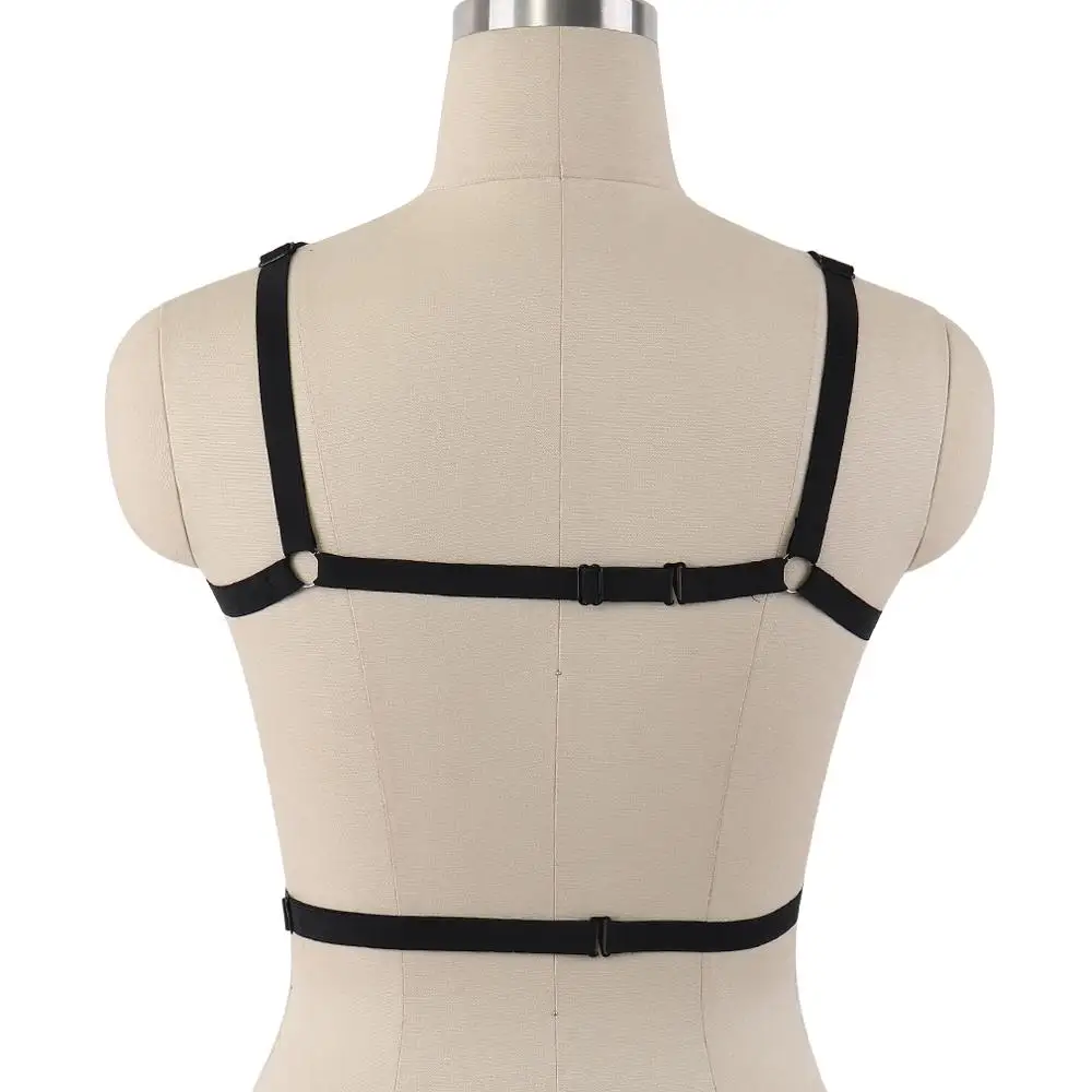 Черный сексуальный женский ремень с заклепками Pentagrama танцевальный серебристого