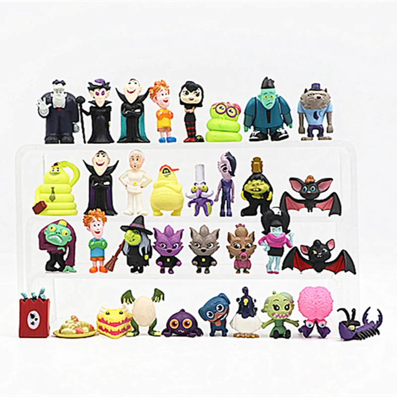 34 шт. полный набор Феи вампира Мумия монстра летучая мышь ПВХ фигурки из