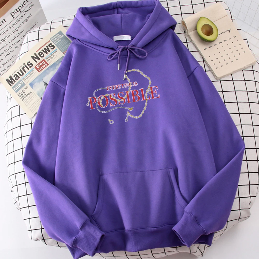 

Possible Print Womans Sweahoodies Autumn S-XXL Hoodie 2021 New Creativity Casual Hip Hop Clothing Vogue Crewneck Female Hoodies