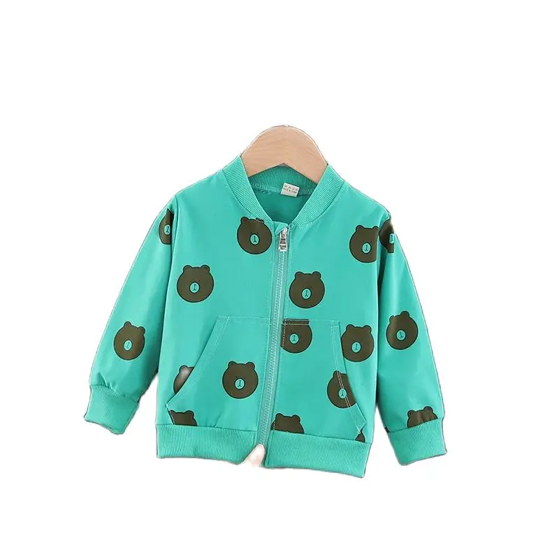 

Boys Spring and Autumn Jackets 2021 New Children's Spring Jackets Baby Girls Jackets Kids Baseball Uniforms Tide Fan Windbreaker