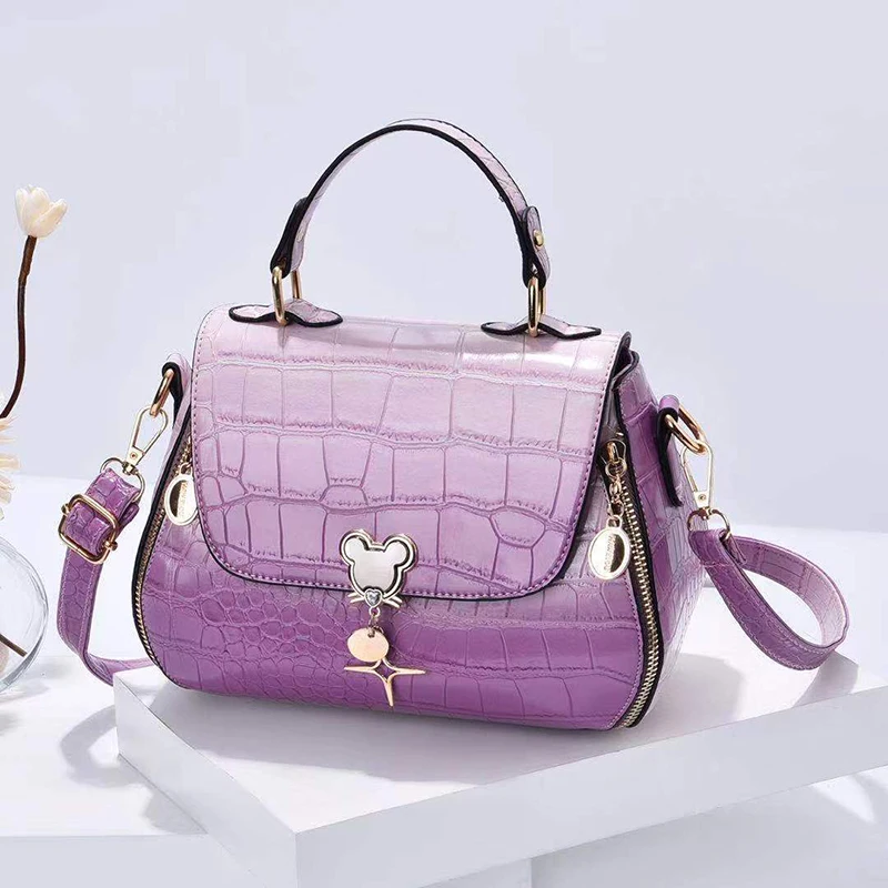 

New Trends PU Leather Stone Grain Crocodile Pattern Shoulder Bag for Women Fashion Versatile Female Tote Crossbody Bags Handbags