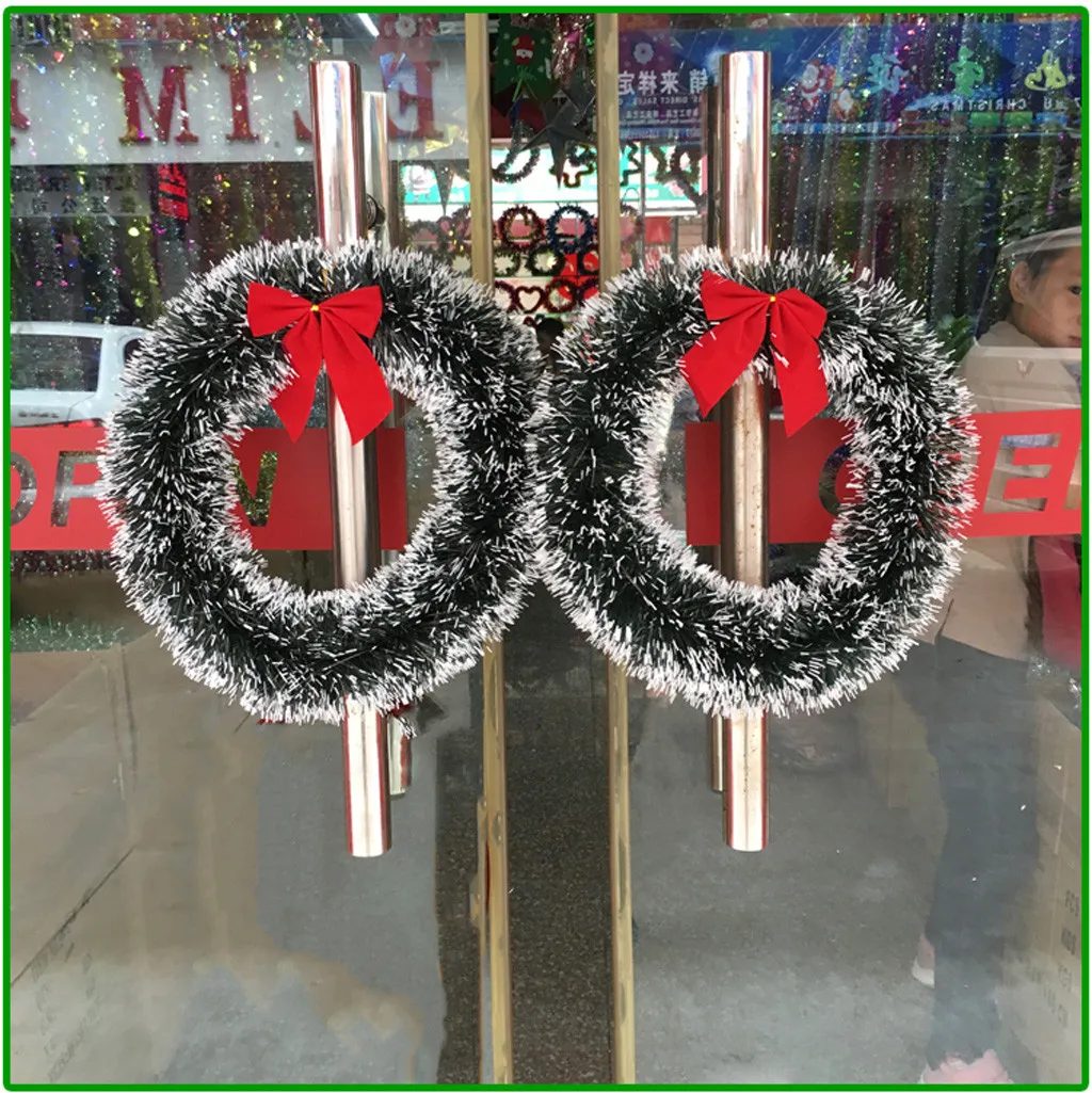 Сияющий Рождественский венок орнамент навесные Декорации для стен кулон