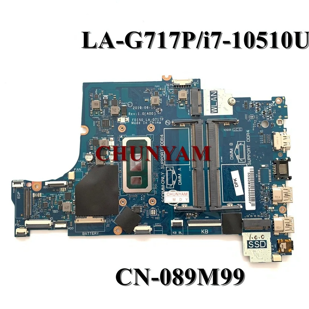 Восстановленная Рабочая материнская плата для ноутбука Dell Inspiron 3490 3590 3790 5494/Vostro 5594