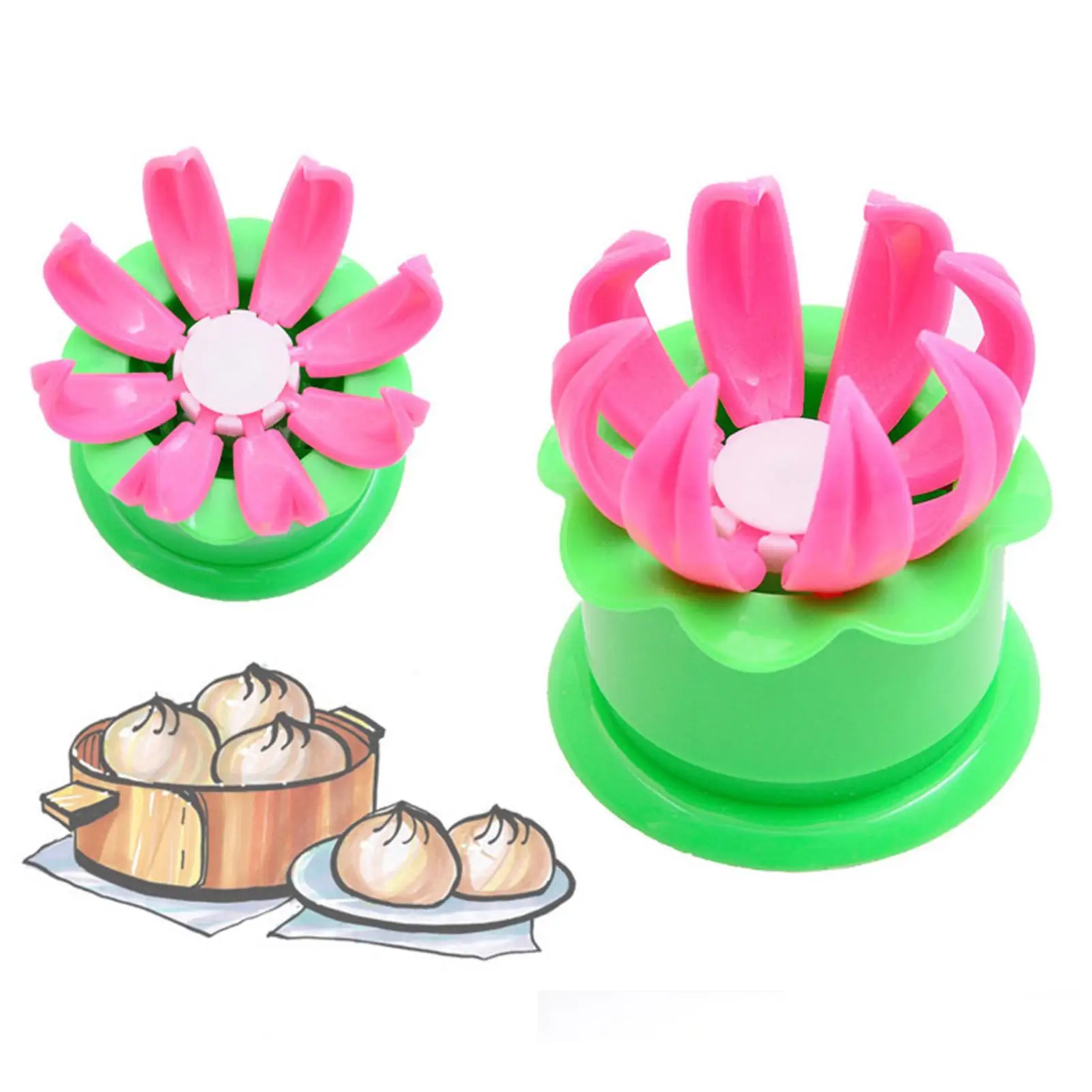 

DIY Pastry Pie Dumpling Baking Mold Home Kitchen Steamed Stuffed Bun Mould Tool